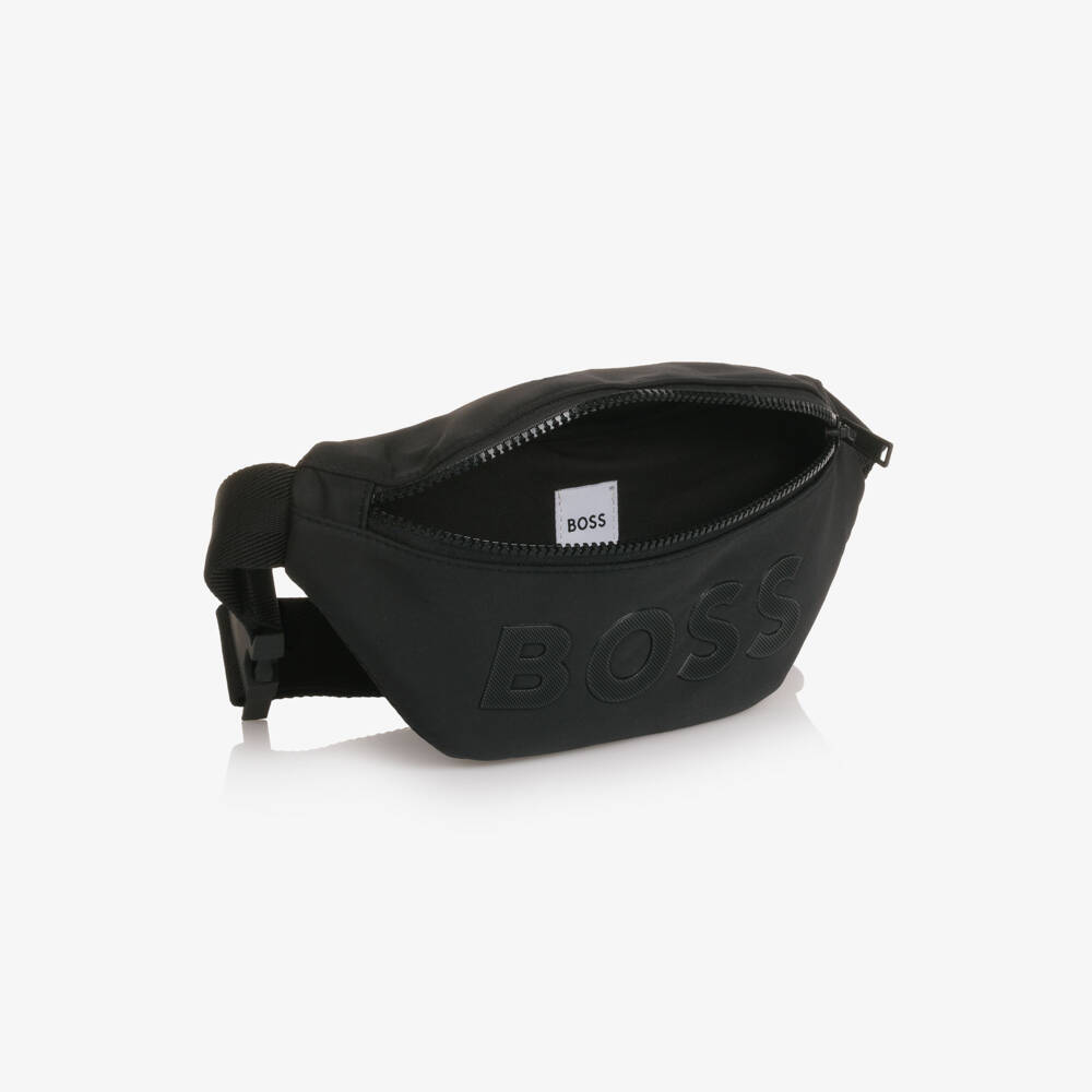 BOSS-Black Zip-Up Belt Bag (27cm) | Childrensalon Outlet