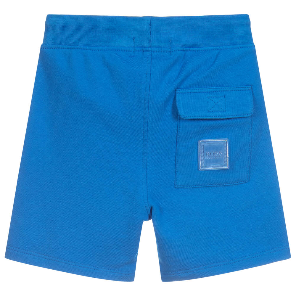 بوس-شورت ق طن جيرسي لون أزرق  واسود للأولاد | Childrensalon Outlet