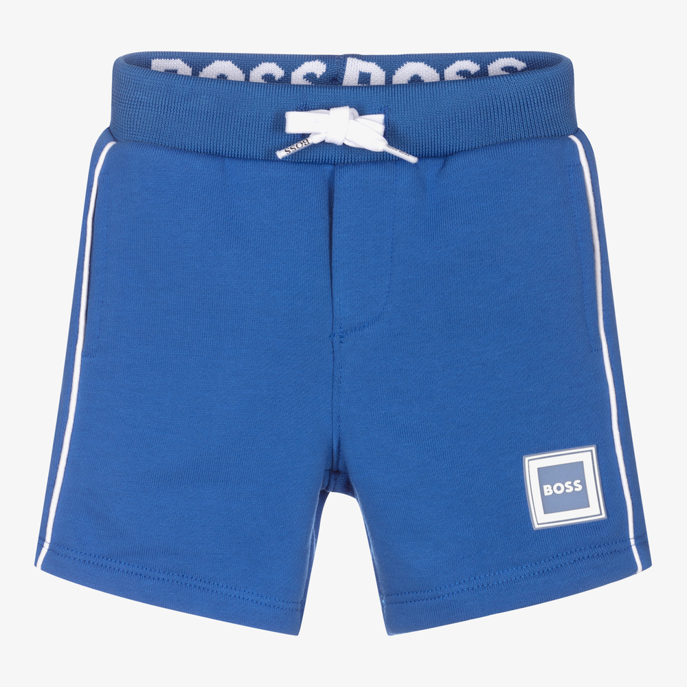 BOSS - Blaue Baumwollshorts für Babys | Childrensalon