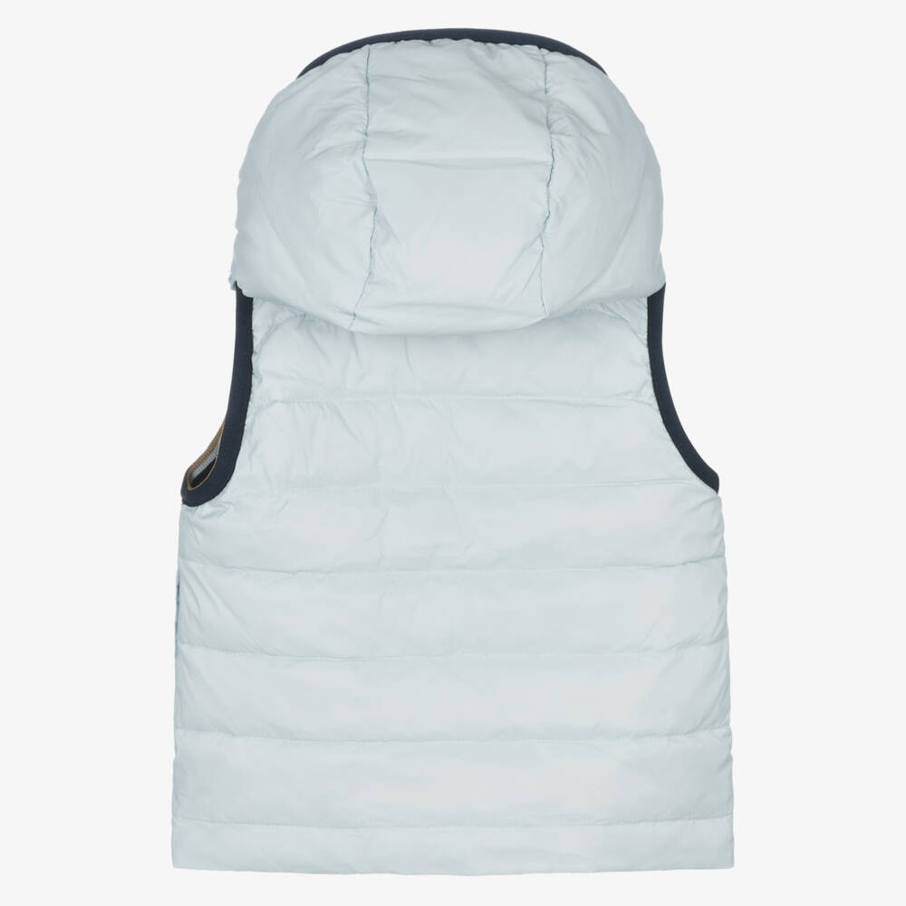 BOSS-Blue Reversible Gilet | Childrensalon Outlet
