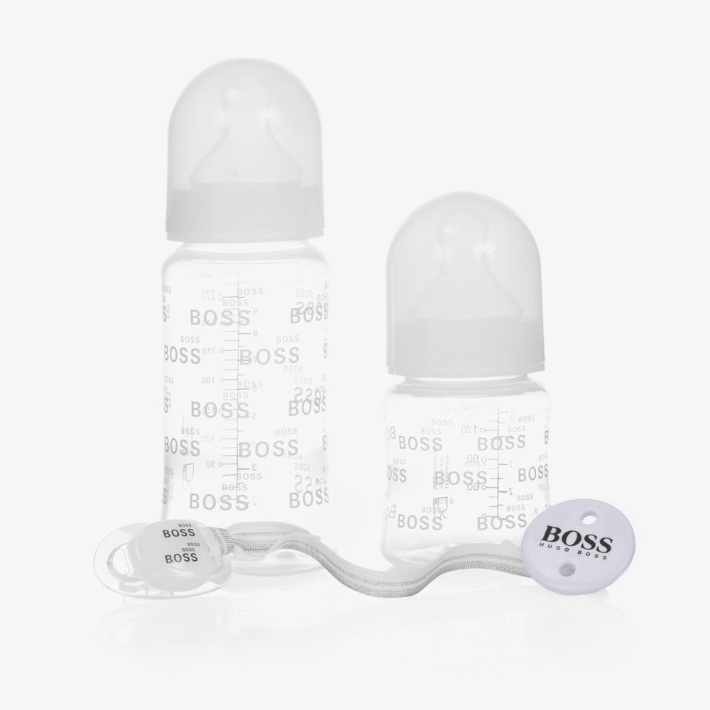 BOSS - Комплект бутылочек и пустышек (4предмета) | Childrensalon