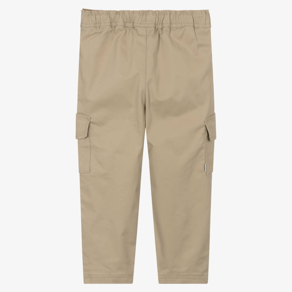 BOSS-Boys Beige Adventure Cargo Pants | Childrensalon Outlet