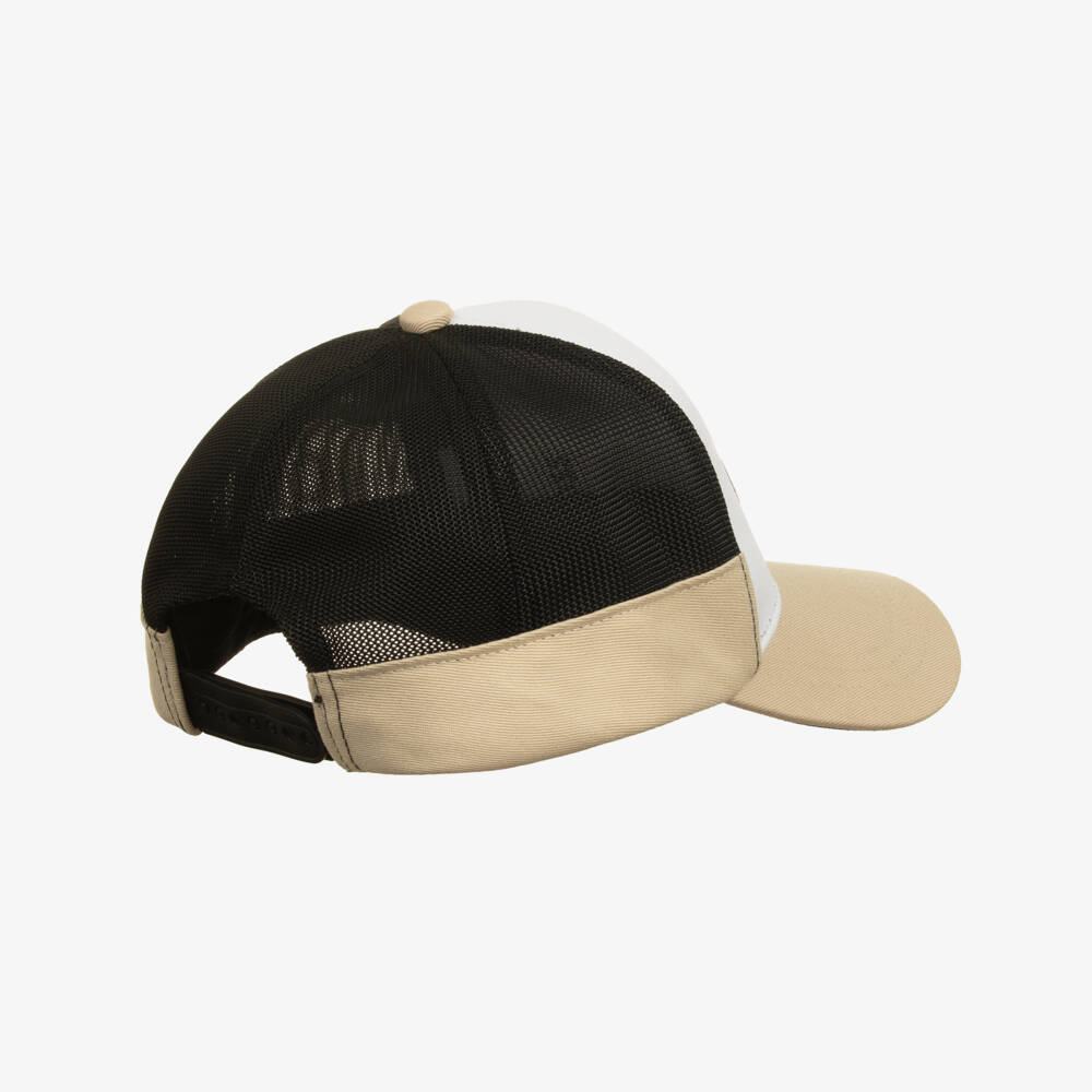 BOSS-Boys Beige & Black Mesh Snapback | Childrensalon Outlet