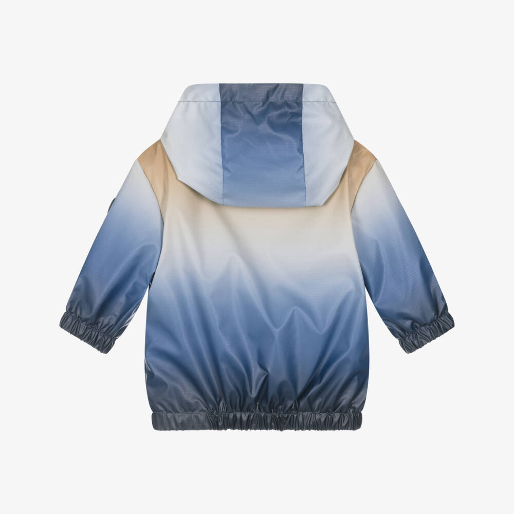 BOSS-Boys Beige & Blue Ombré Water Repellent Windbreaker Jacket | Childrensalon Outlet