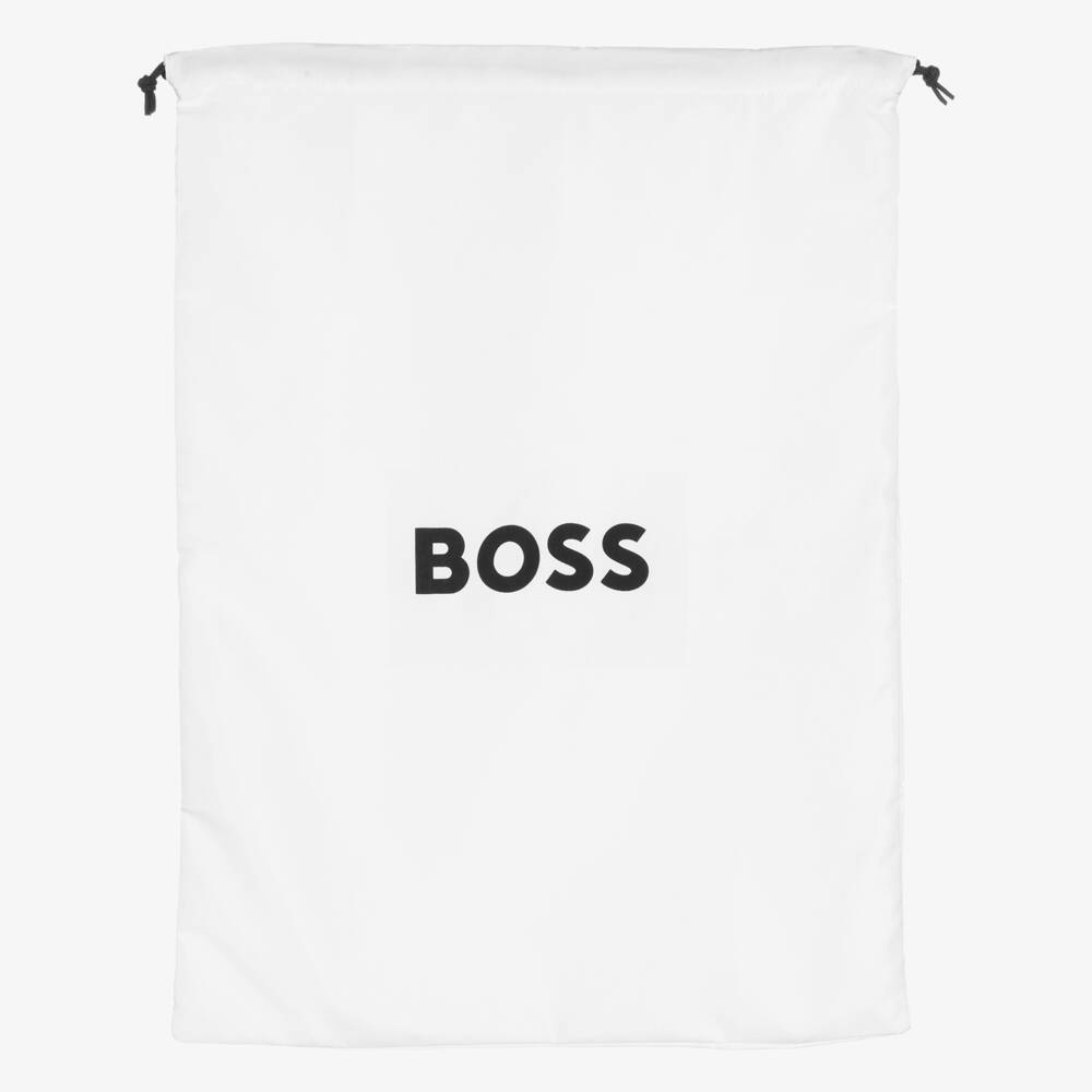 BOSS-Boys Beige Canvas Backpack & Pencil Case (38cm) | Childrensalon Outlet
