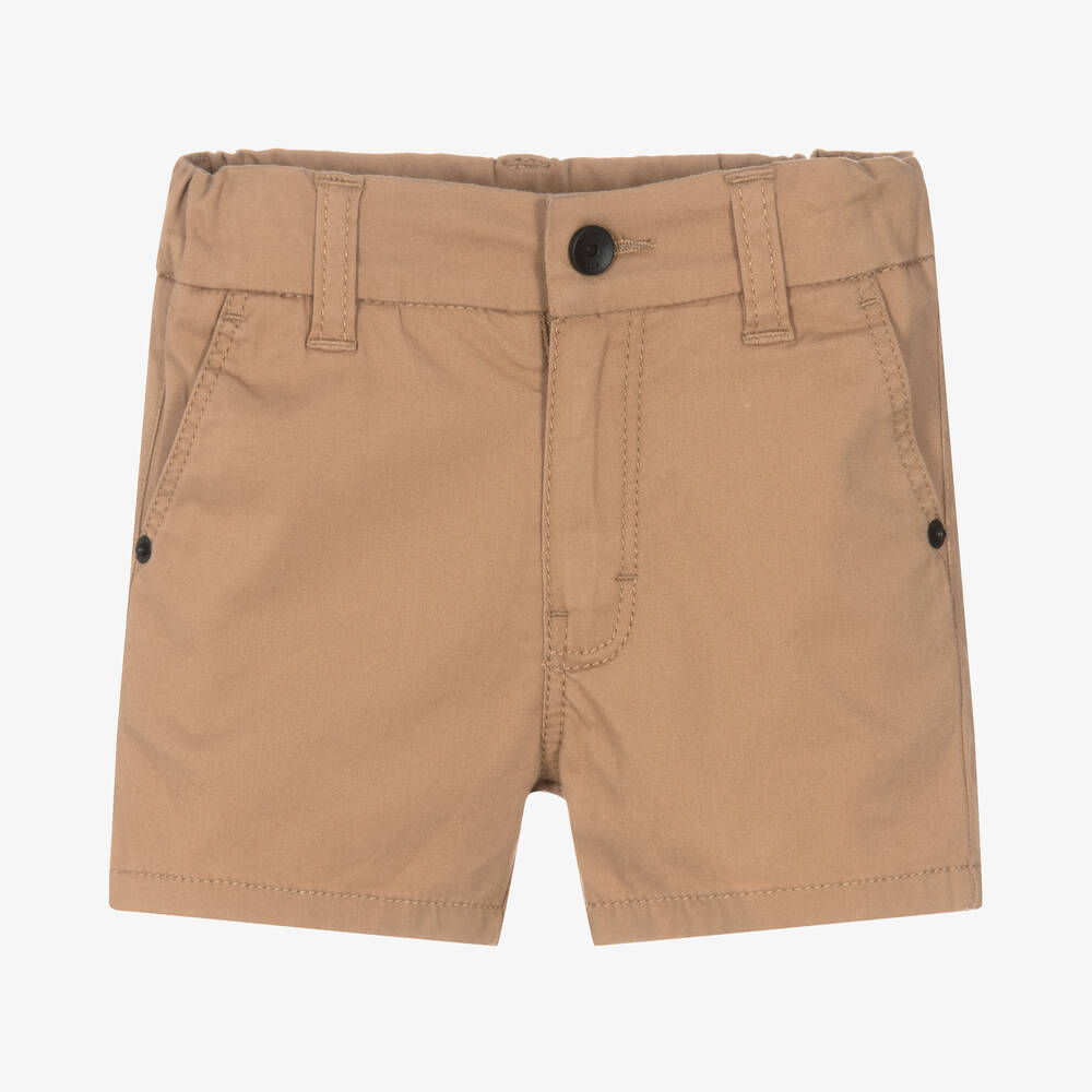 BOSS - Beige Baumwoll-Chino-Shorts | Childrensalon