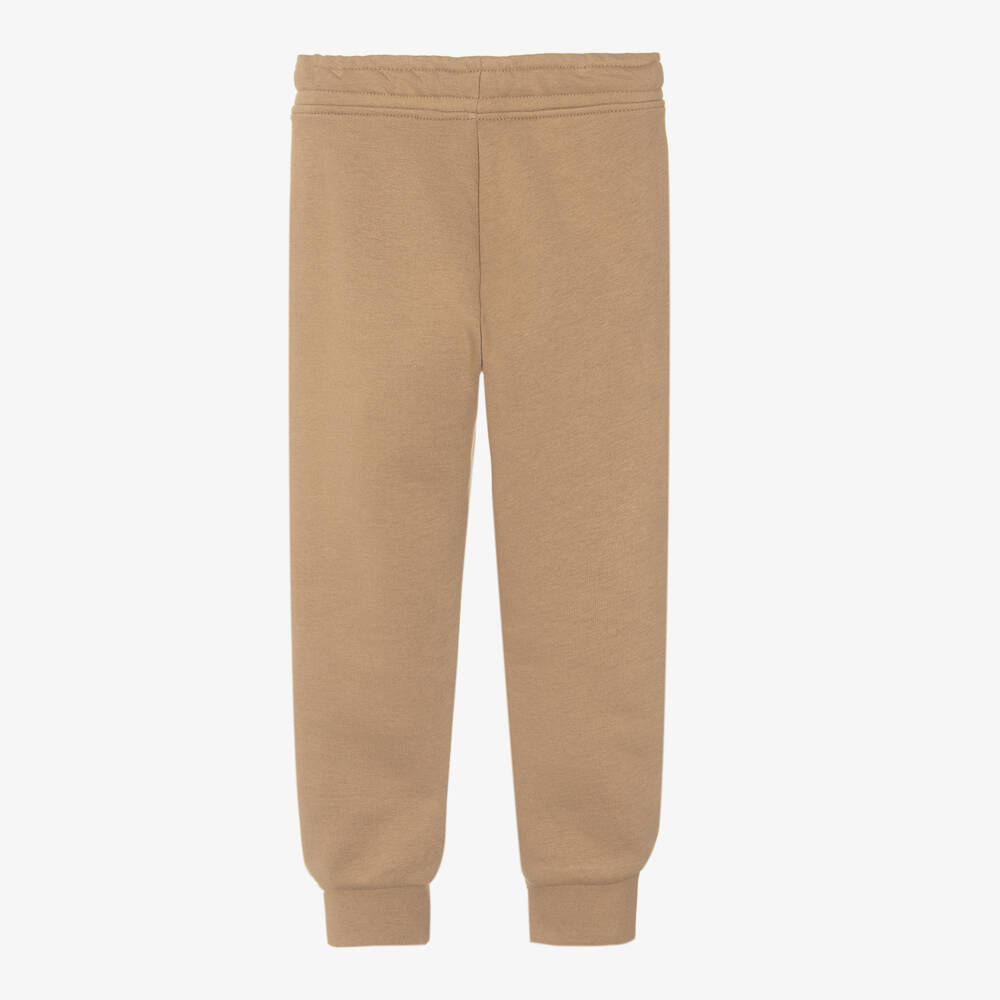 BOSS-Boys Beige Cotton Trousers | Childrensalon Outlet