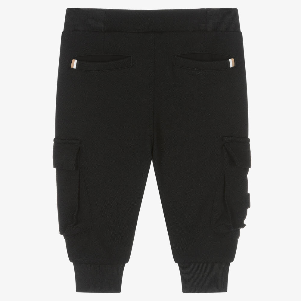 BOSS-Черные джоггеры с карманами | Childrensalon Outlet