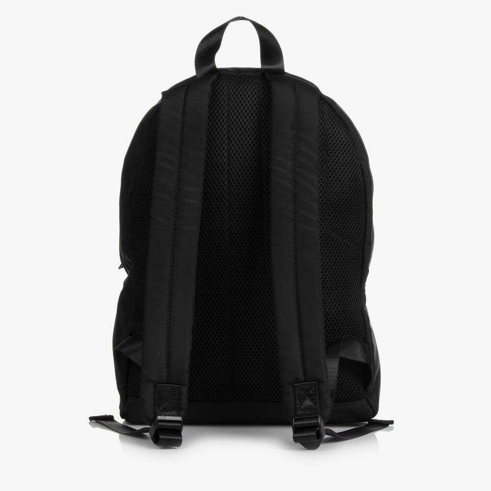 BOSS-Boys Black Canvas Backpack (35cm) | Childrensalon Outlet