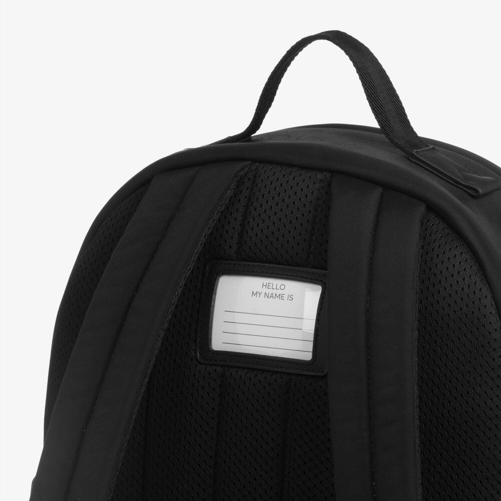 BOSS-Boys Black Canvas Backpack & Pencil Case (38cm) | Childrensalon Outlet