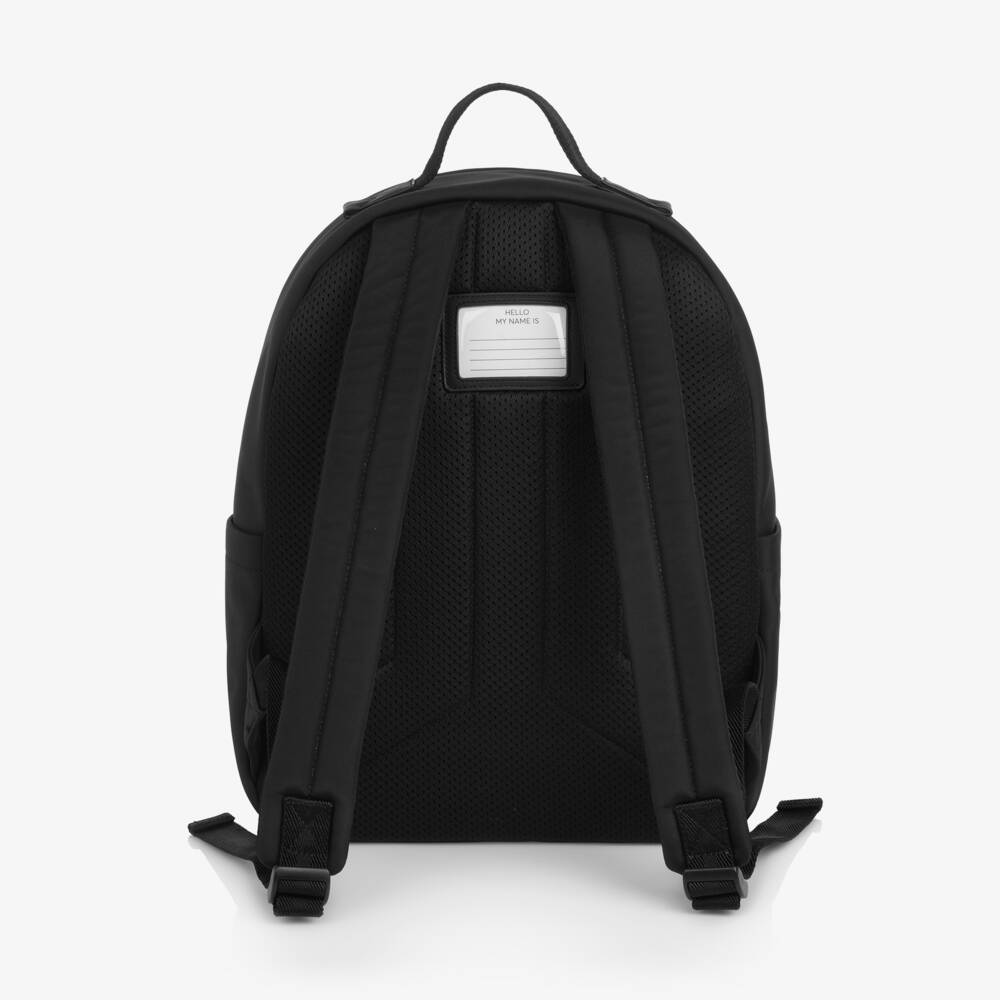 BOSS-Boys Black Canvas Backpack & Pencil Case (38cm) | Childrensalon Outlet