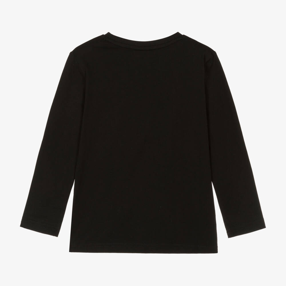 BOSS-Черный топ из хлопка Original 1977 для мальчиков | Childrensalon Outlet