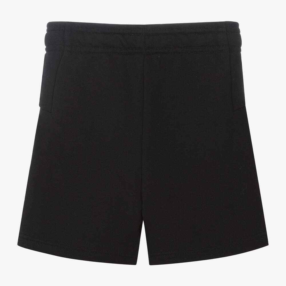 BOSS Boys Black Cotton Jersey Shorts