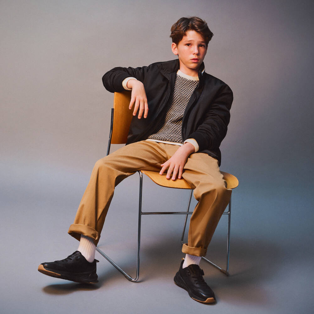 BOSS-Куртка с капюшоном складная черная для мальчиков | Childrensalon Outlet