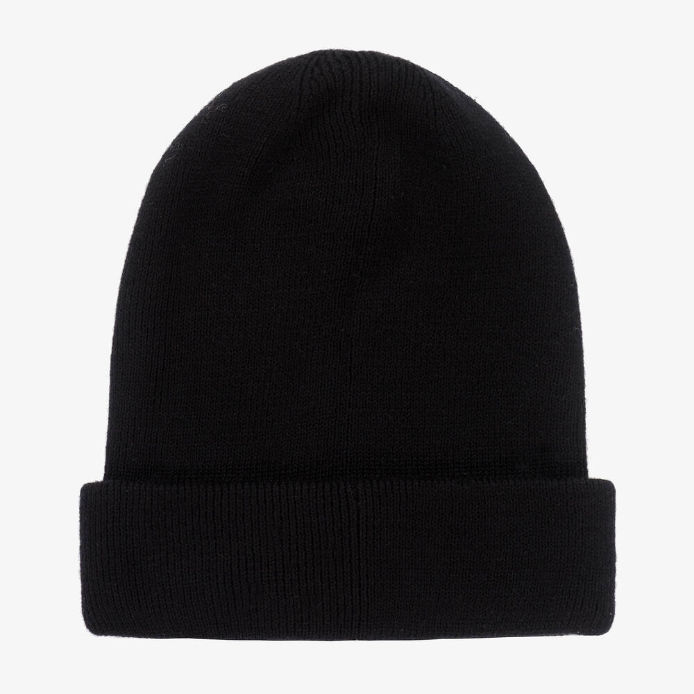 BOSS-Черная вязаная шапка для мальчиков | Childrensalon Outlet