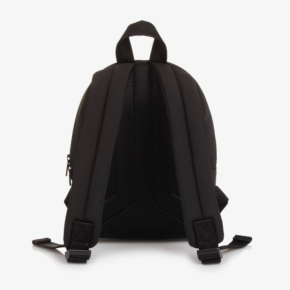 BOSS-Boys Black Mini Backpack with Red Panda Charm | Childrensalon Outlet