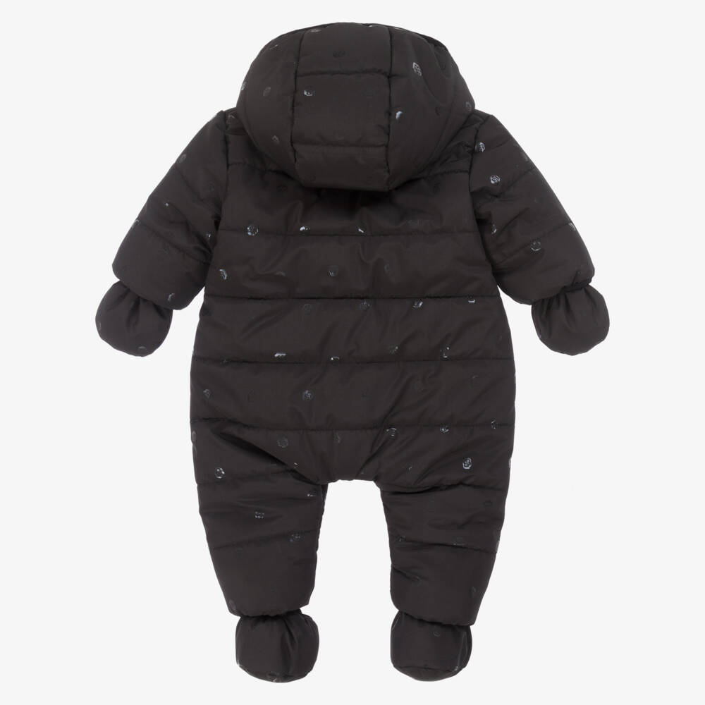 BOSS-Комбинезон черный с монограммой для мальчиков | Childrensalon Outlet
