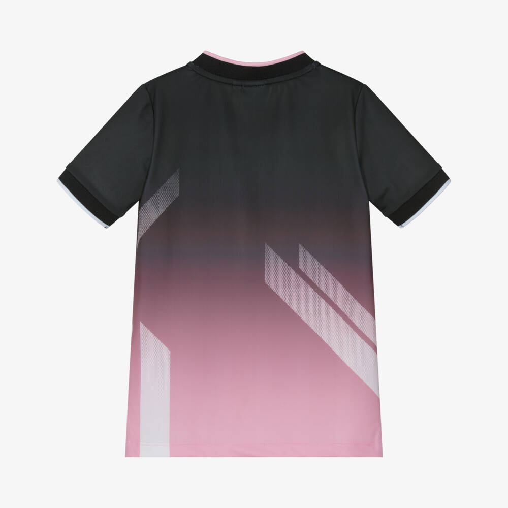 BOSS-Boys Black & Pink Soccer Tee | Childrensalon Outlet