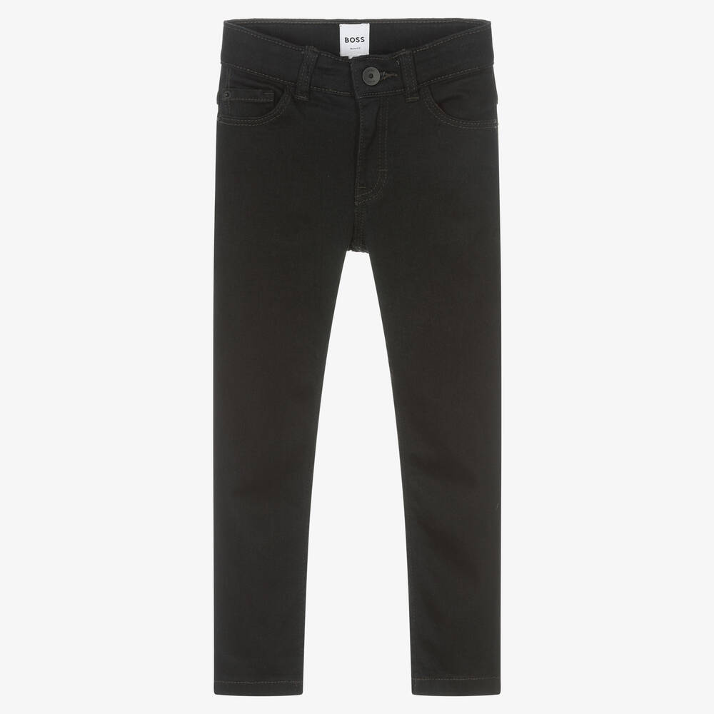 BOSS - Черные узкие джинсы для мальчиков | Childrensalon