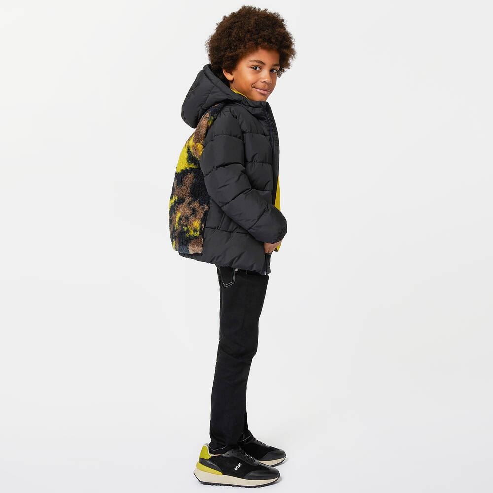 بوس-جينز سليم-فيت قطن دنيم لون أسود للأولاد | Childrensalon Outlet