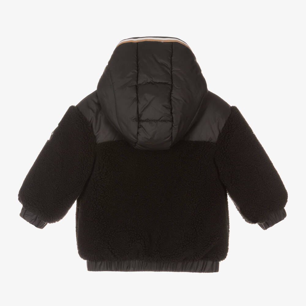 بوس-جاكيت بسحّاب أطفال ولادي لون أسود | Childrensalon Outlet