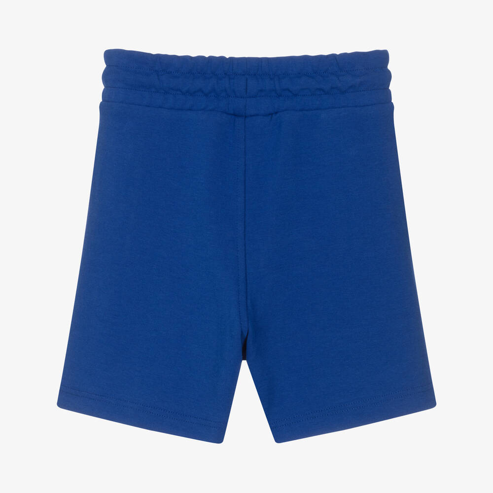 BOSS-شورت قطن لون أزرق للأولاد | Childrensalon Outlet