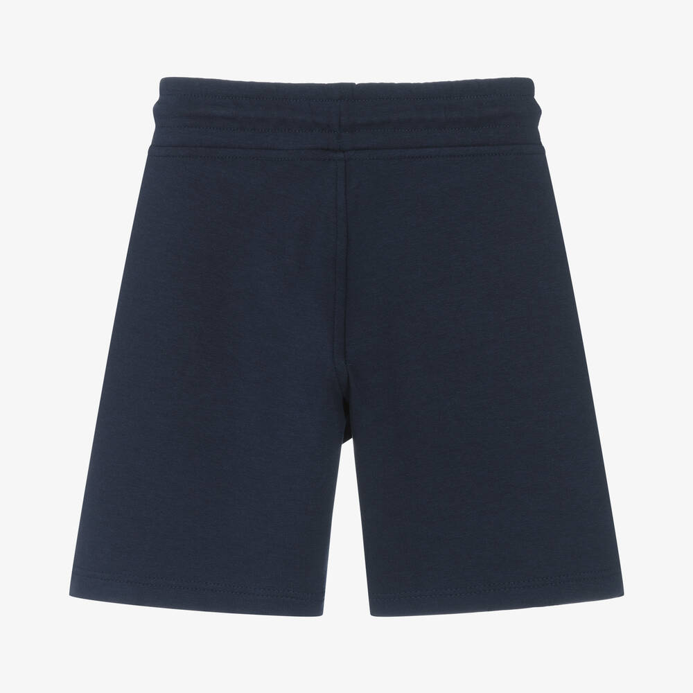 BOSS-شورت قطن جيرسي لون كحلي للأولاد | Childrensalon Outlet