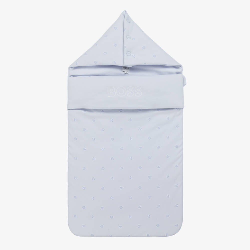 BOSS-Boys Blue Cozy Cotton Cocoon | Childrensalon Outlet
