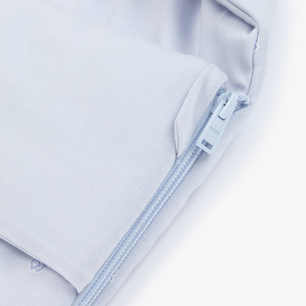 BOSS-Boys Blue Cozy Cotton Cocoon | Childrensalon Outlet