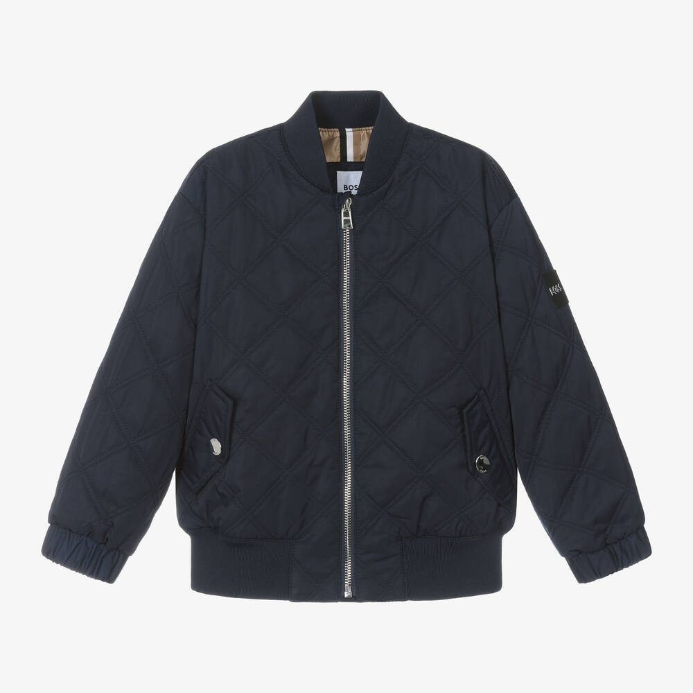 Boss bomber jacket sale shop