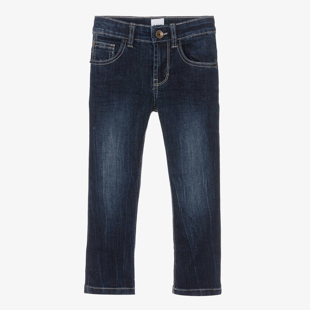 BOSS - Blaue Regular-Fit-Jeans (J) | Childrensalon