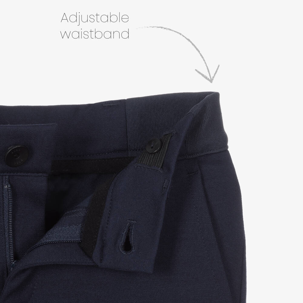 بوس-شورت برمودا فيسكوز جيرسي لون كحلي للأولاد | Childrensalon Outlet