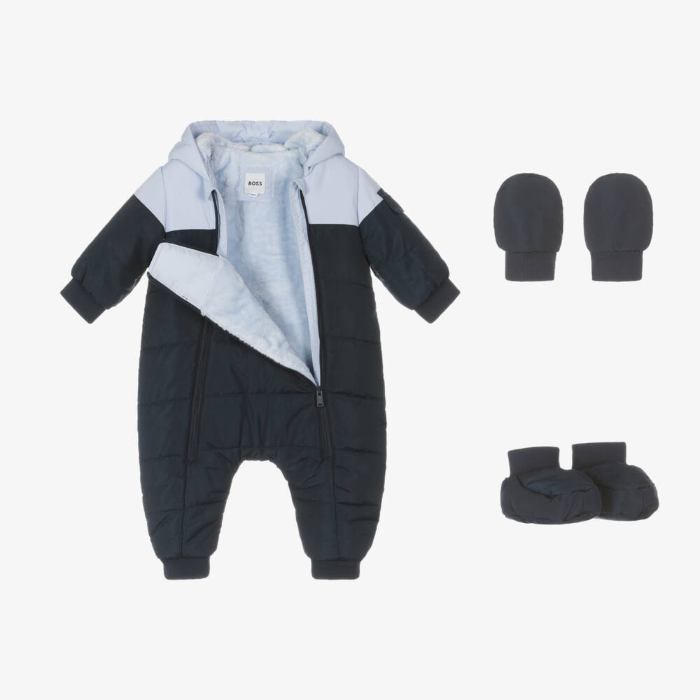 BOSS-Boys Blue Winter Adventure Suit | Childrensalon Outlet