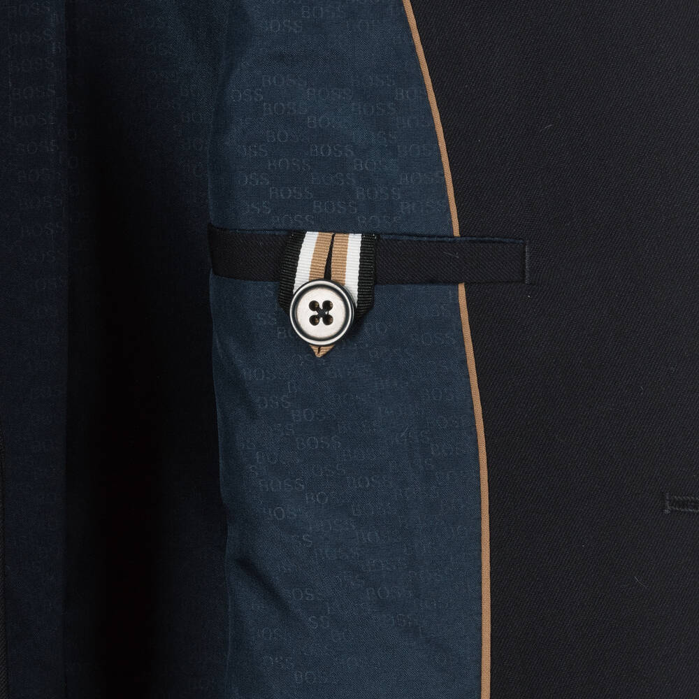 بوس-جاكيت بلايزر صوف لون أزرق للأولاد | Childrensalon Outlet