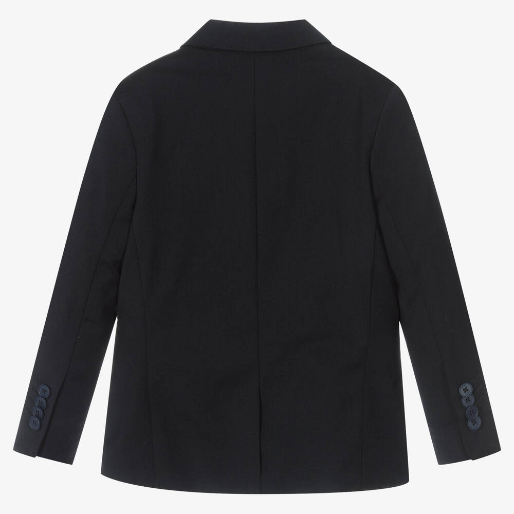 بوس-جاكيت بلايزر صوف لون أزرق للأولاد | Childrensalon Outlet