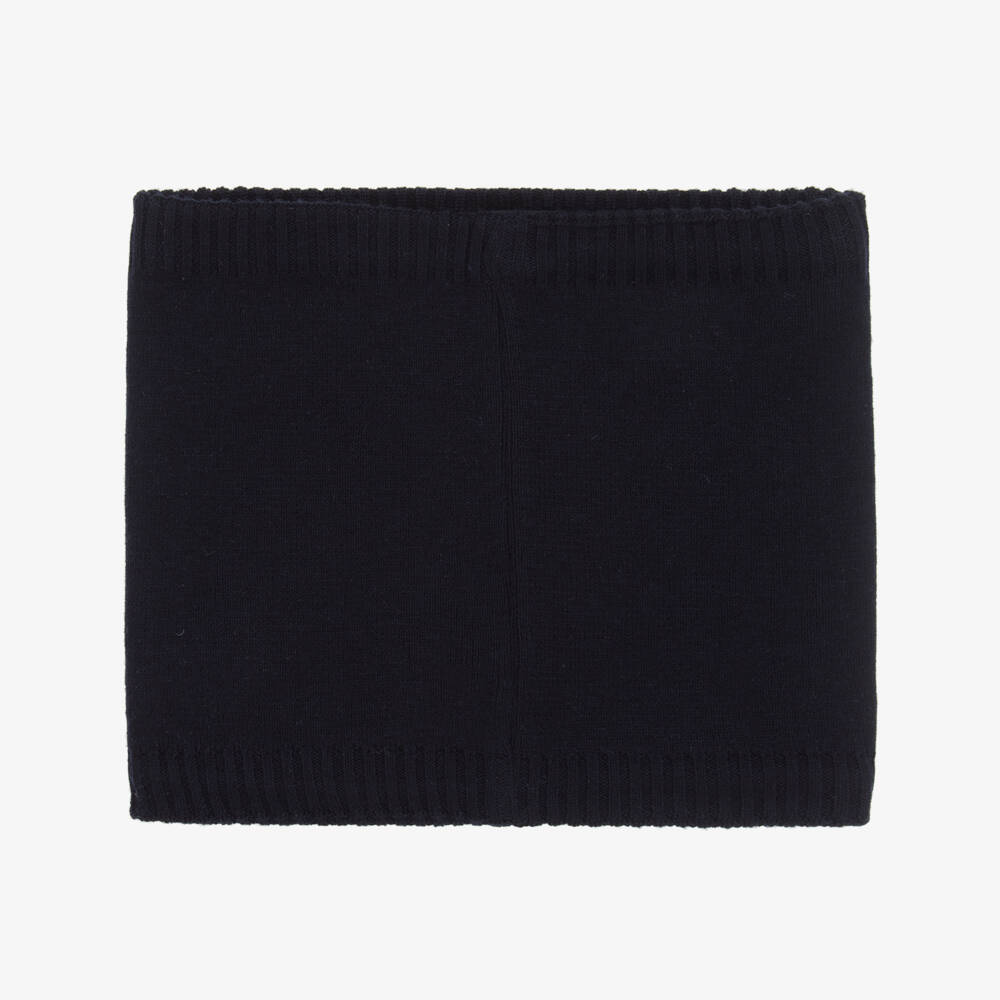 BOSS-Boys Blue Wool Blend Snood | Childrensalon Outlet