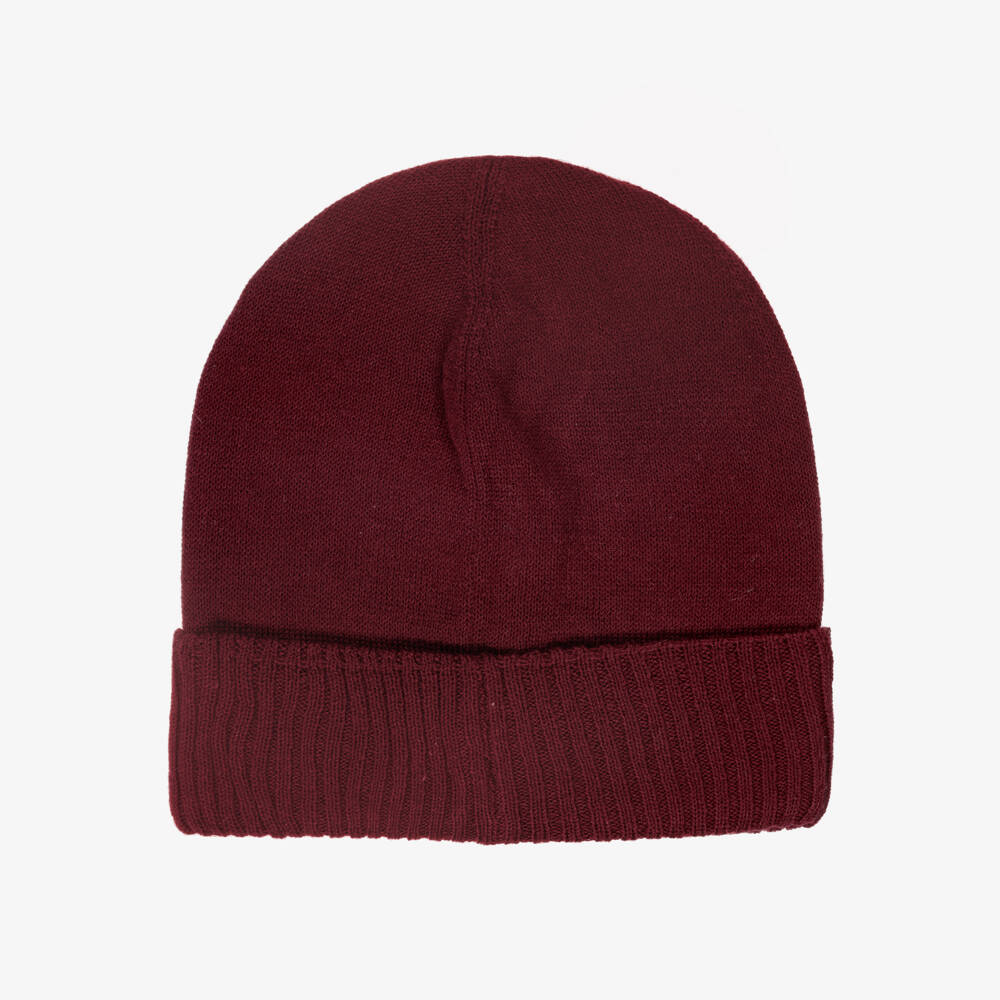 BOSS-Красная вязаная шапка-бини для мальчиков | Childrensalon Outlet