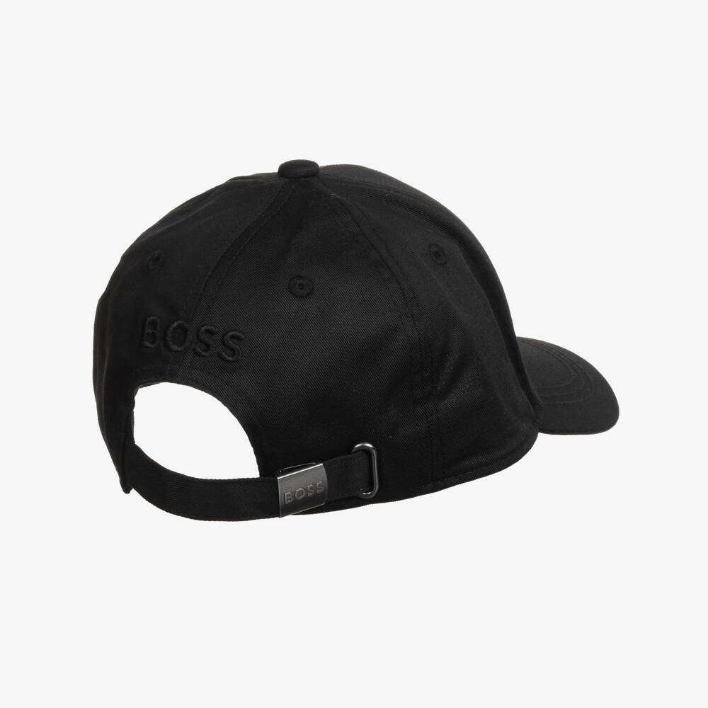 BOSS-Boys Charcoal Sporty Emblem Cap | Childrensalon Outlet