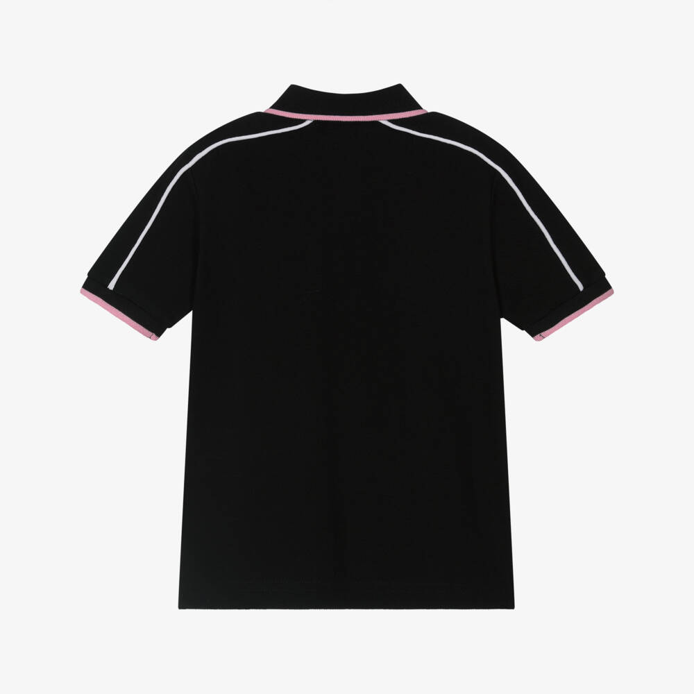 BOSS-Boys Classic Black Piqué Polo | Childrensalon Outlet