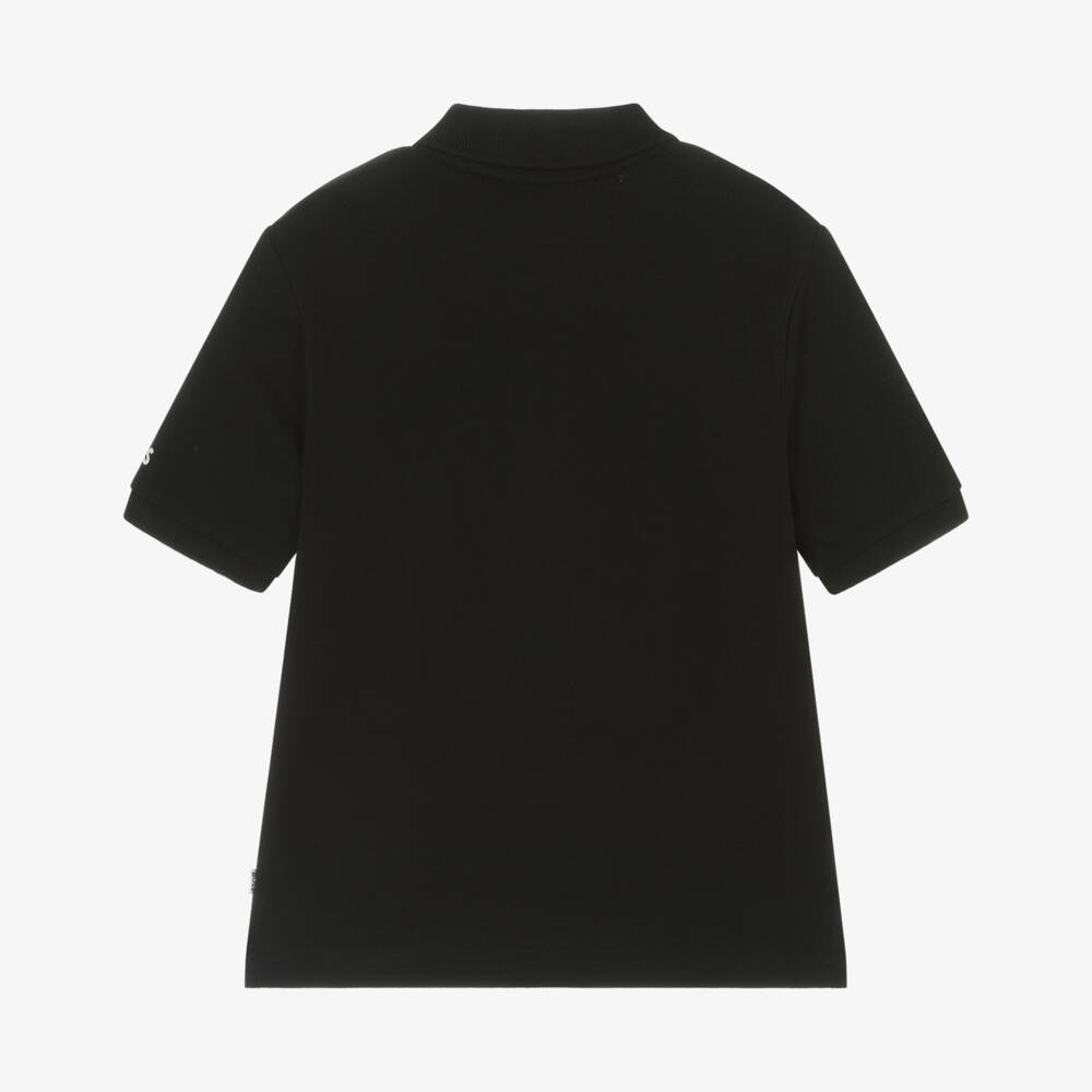 BOSS-Boys Classic Black Polo Top | Childrensalon Outlet