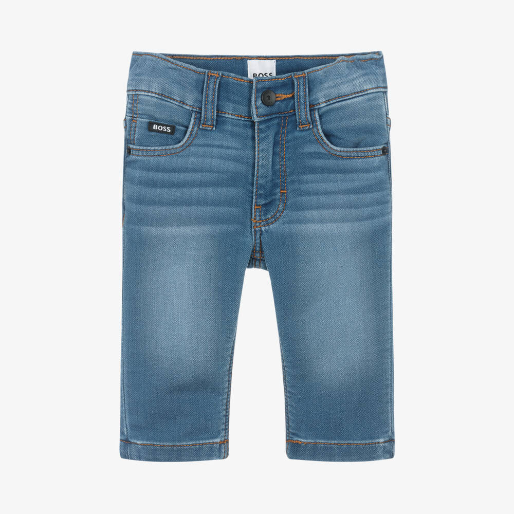BOSS-Boys Classic Blue Denim Trousers | Childrensalon Outlet