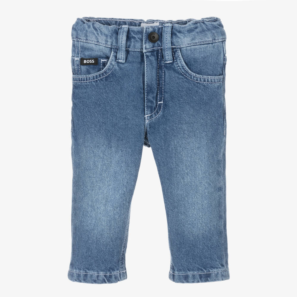 BOSS-Boys Classic Blue Denim Trousers | Childrensalon Outlet