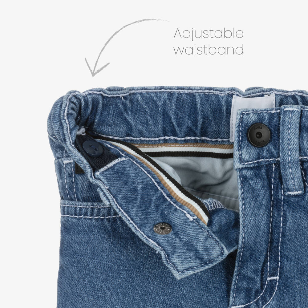 BOSS-Boys Classic Blue Denim Trousers | Childrensalon Outlet