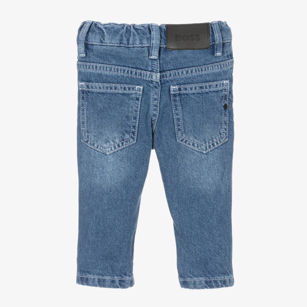 BOSS-Boys Classic Blue Denim Trousers | Childrensalon Outlet