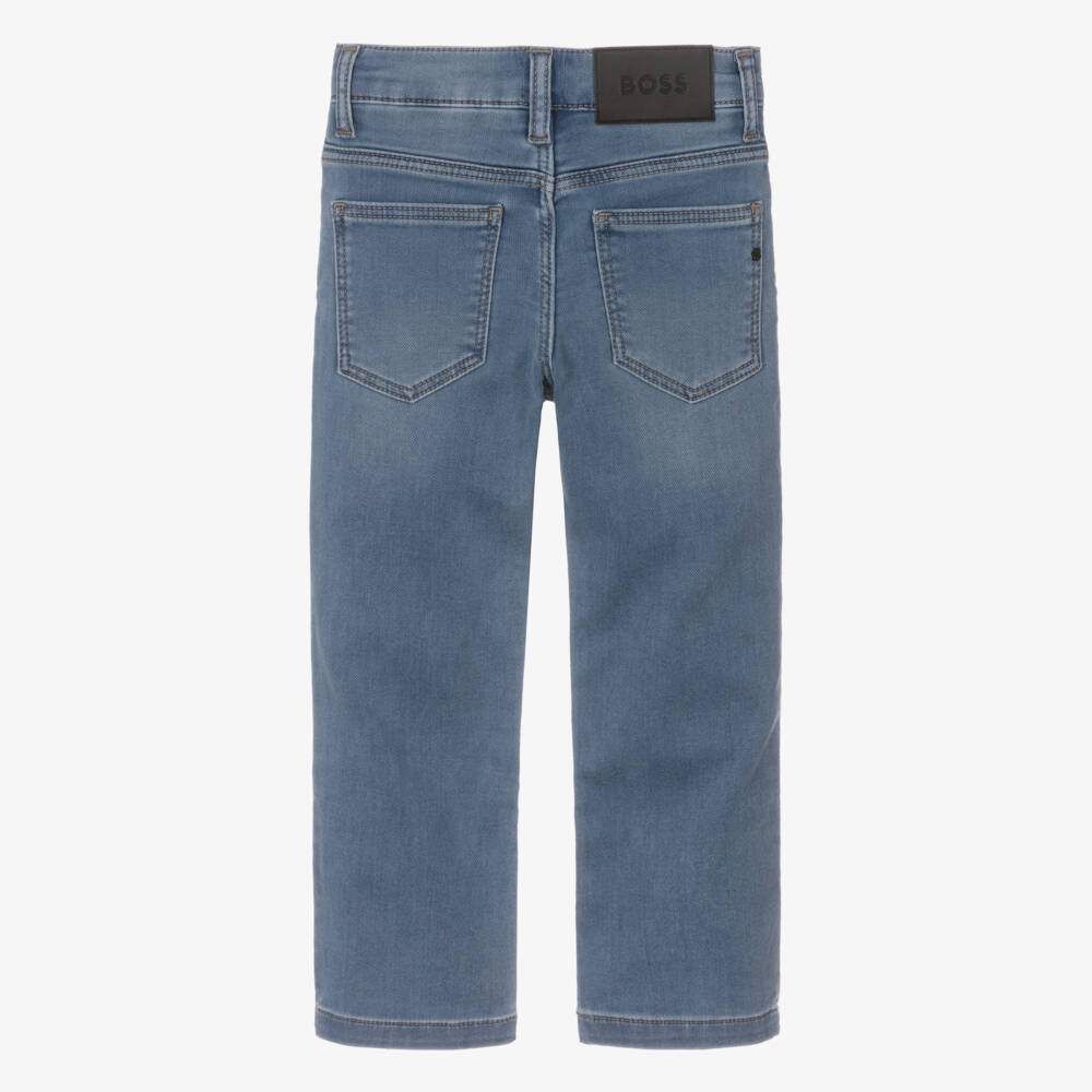BOSS-Boys Classic Blue Denim Trousers | Childrensalon Outlet