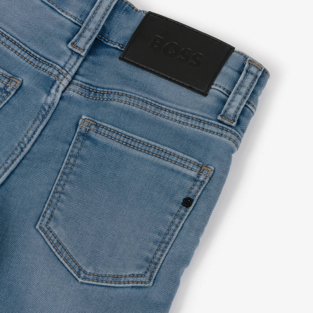 BOSS-Boys Classic Blue Denim Trousers | Childrensalon Outlet