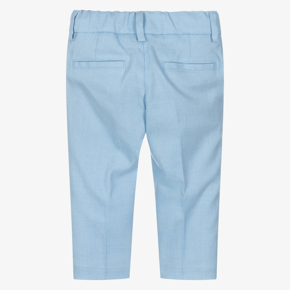 BOSS-Boys Classic Blue Dress Trousers | Childrensalon Outlet