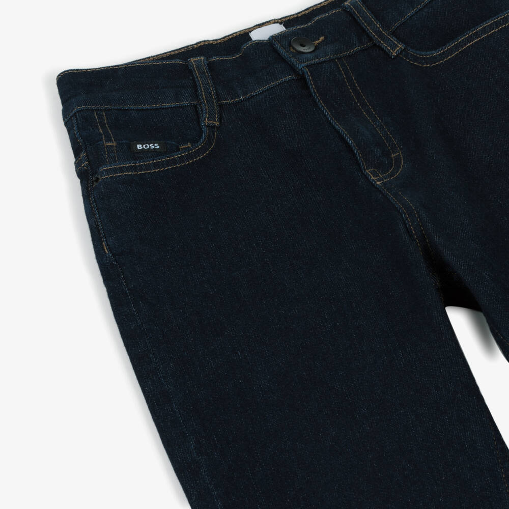 BOSS-Классические синие джинсы свободного кроя для мальчиков | Childrensalon Outlet