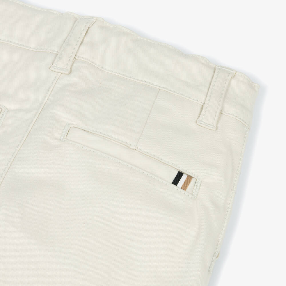 BOSS-Boys Classic Ivory Twill Pants | Childrensalon Outlet