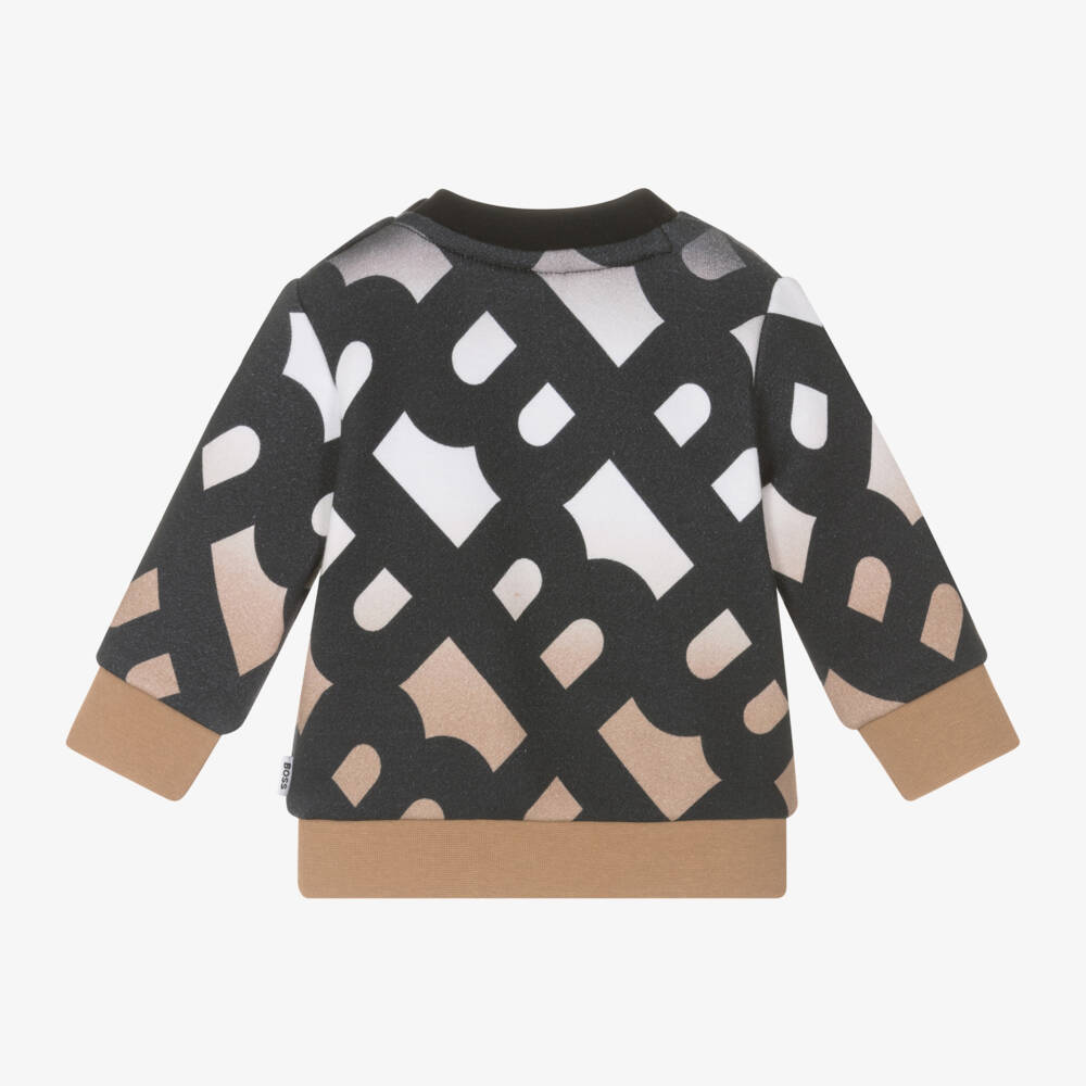 BOSS-Boys Classic Monogram Cotton Sweater | Childrensalon Outlet